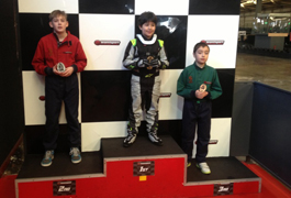 Racing Perfection Kart Academy Eastleigh Cadet Final Podium - Round 1
